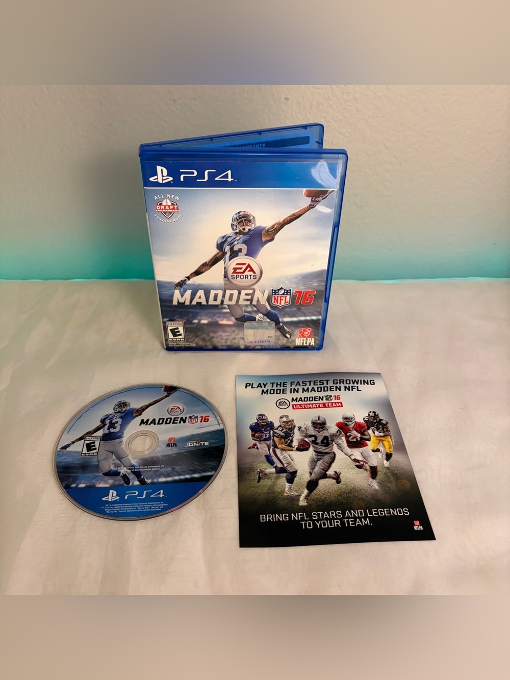 Madden 16 NFL Sony Playstation 4 PS4 Video Game 2015 CIB Tested & Works Football